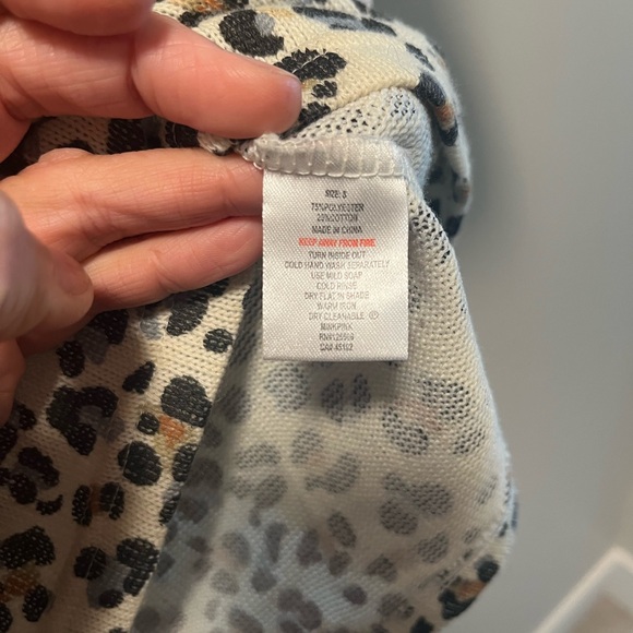 Leopard knit pocket tshirt - Picture 4 of 4